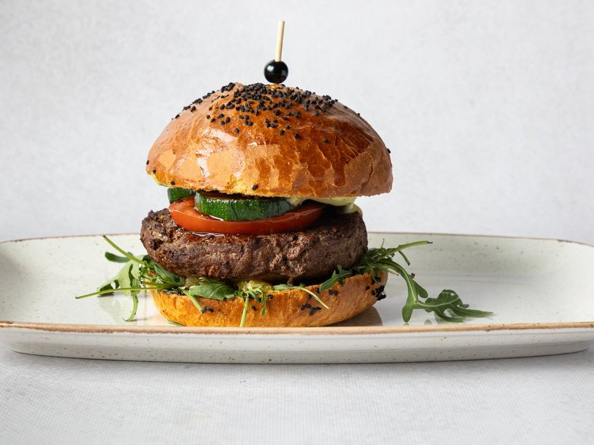Beef burger in a butter bun